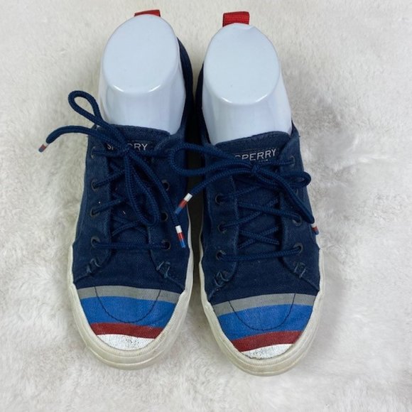 Sperry Top‎ Sider Crest Vibe Buoy Stripe Sneakers, size 7 - Picture 2 of 15